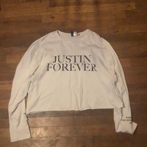 justin bieber concert shirt